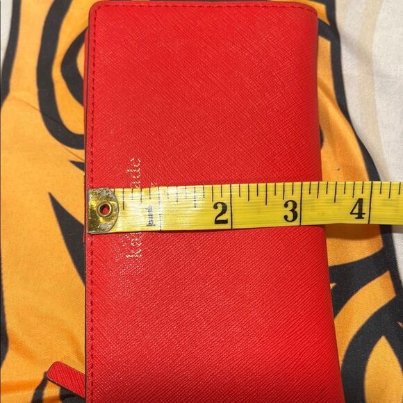 Kate Spade Slim Bifold Red Wallet - Picture 10 of 13